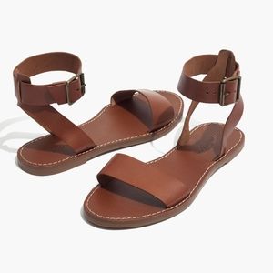 Madewell Tan Ankle Strap Sandles Boardwalk